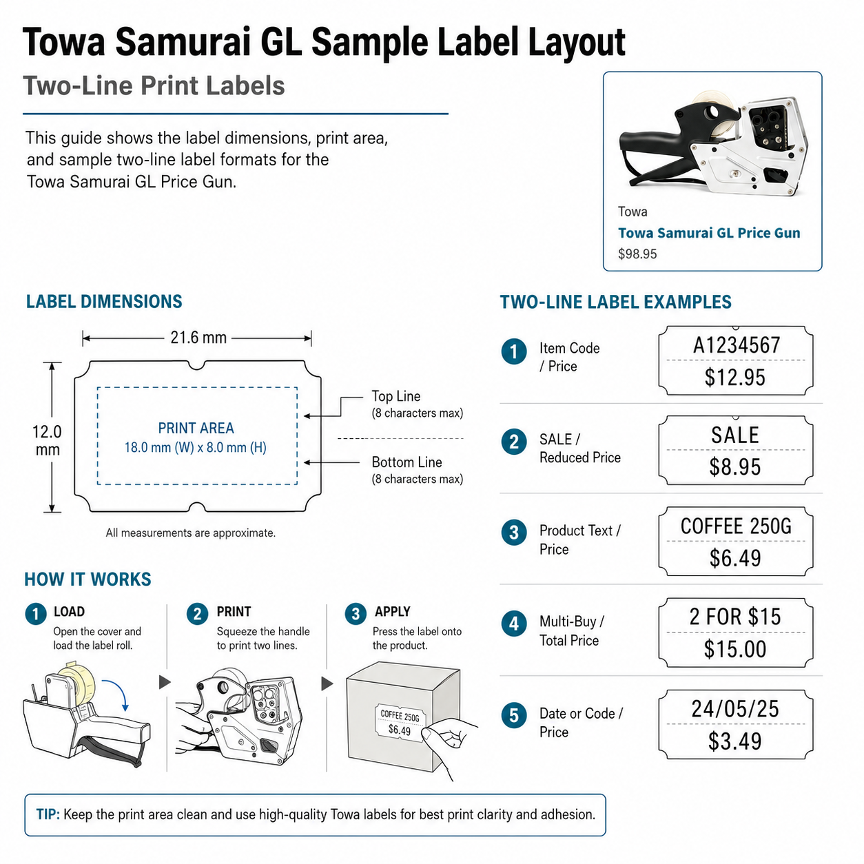 Towa Samurai GL Price Gun - Image 6