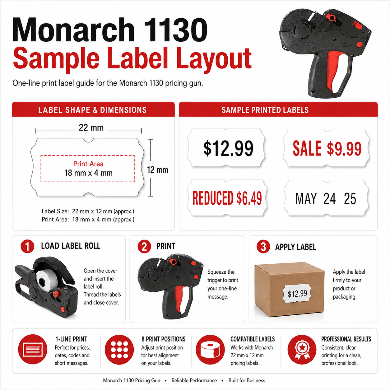 Monarch 1130 Price Gun - Image 7